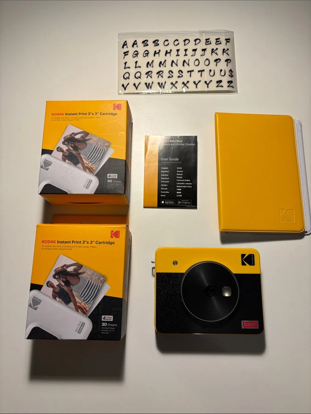 Kodak Yellow & Black Instant Print Camera Kit